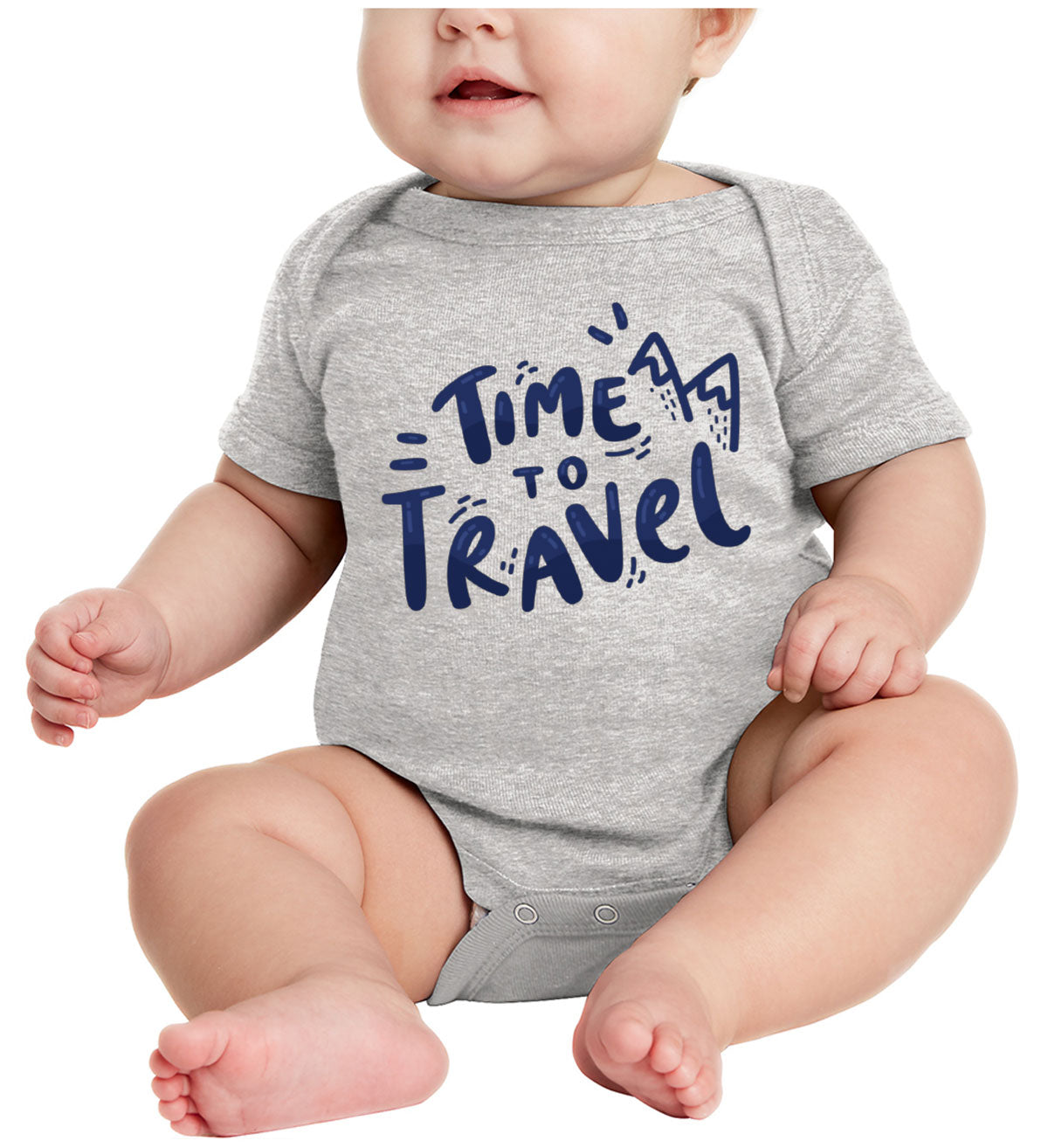 Time To Travel Baby Onesie