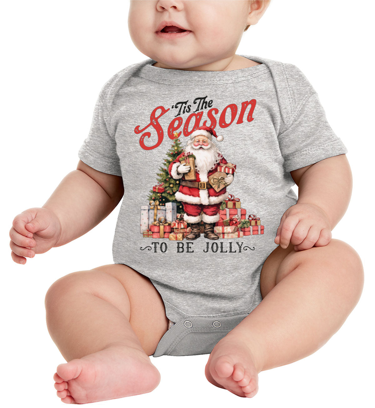 Tis The Season To Be Jolly Christmas Baby Onesie