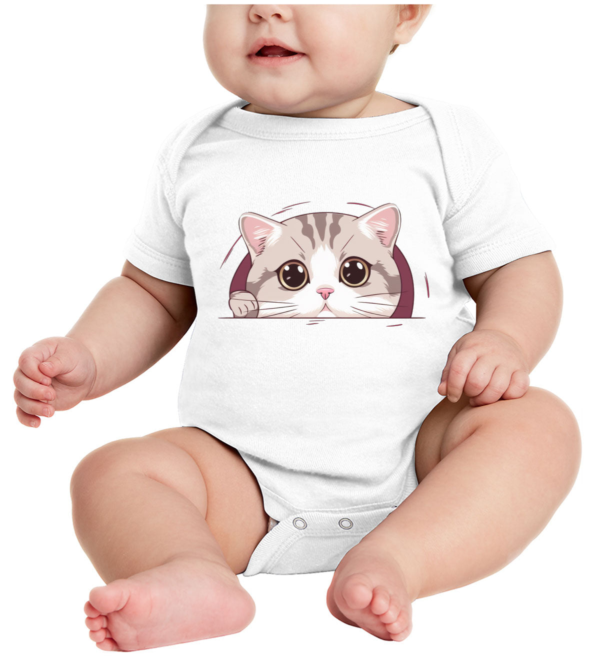 Cute American Cat Baby Onesie