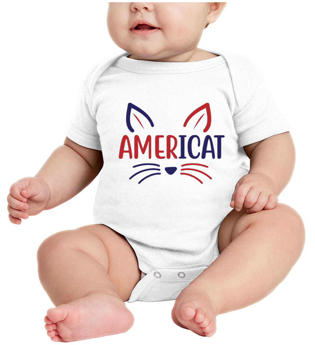 Americat Cat Baby Onesie