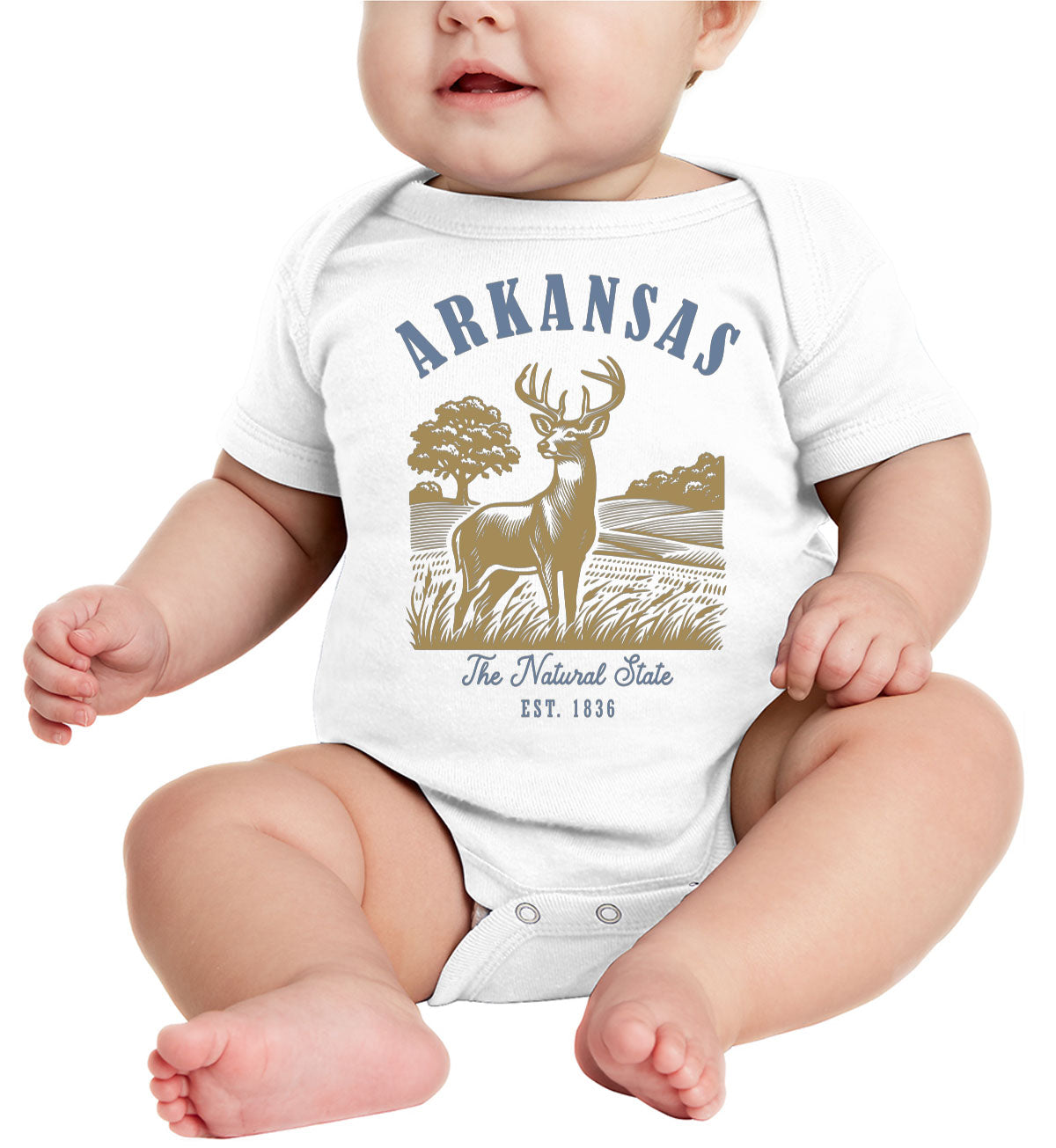 Arkansas State Vintage Baby Onesie