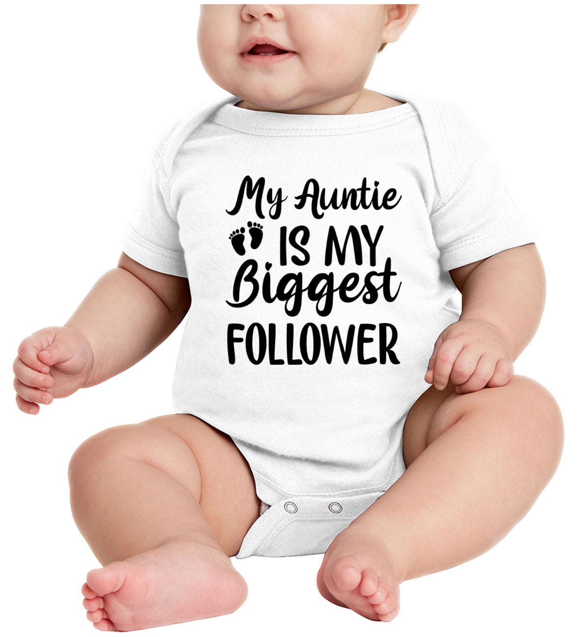 My Auntie Is My Biggest Follower Baby Onesie