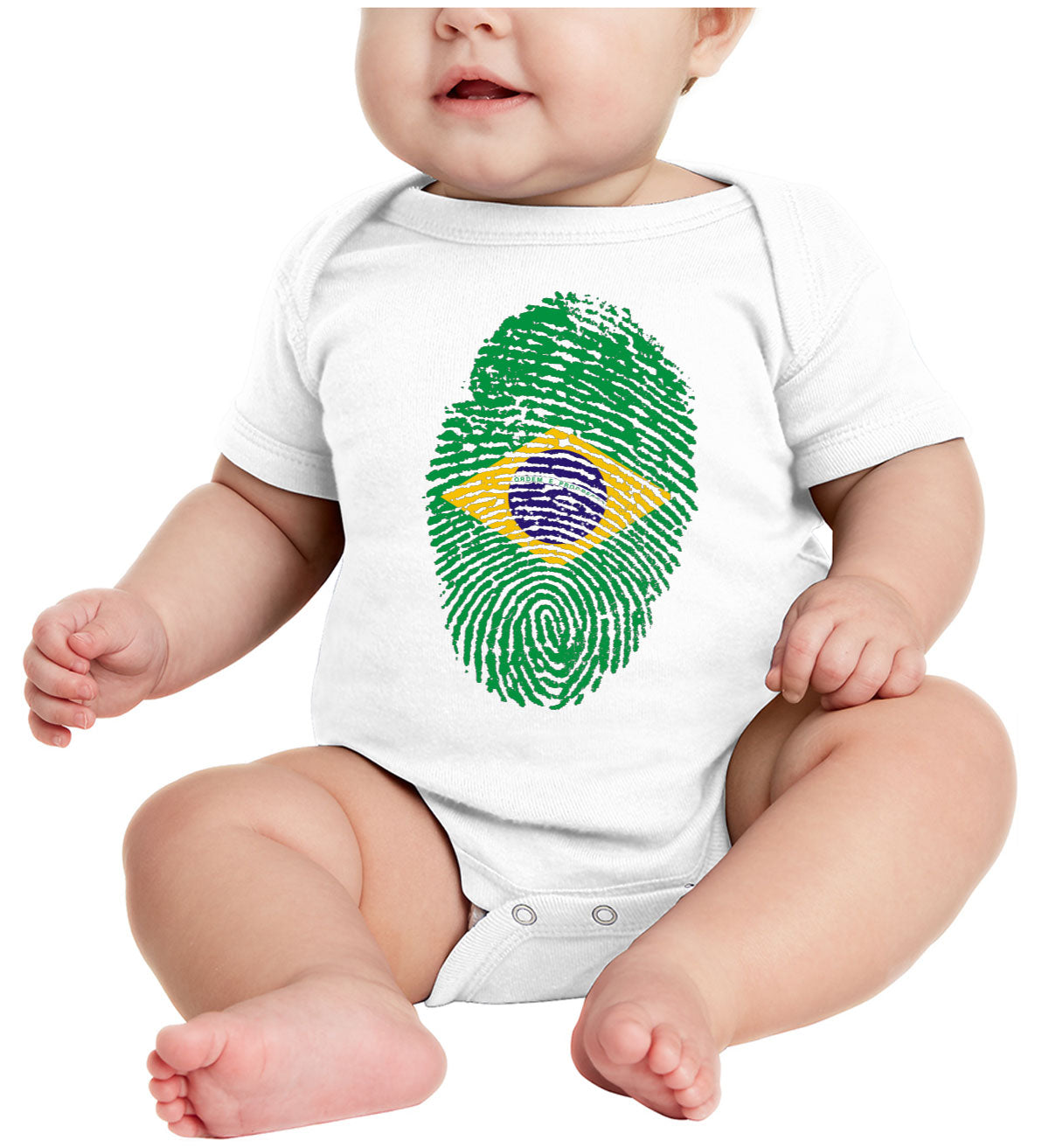 Brazil Fingerprint Baby Onesie