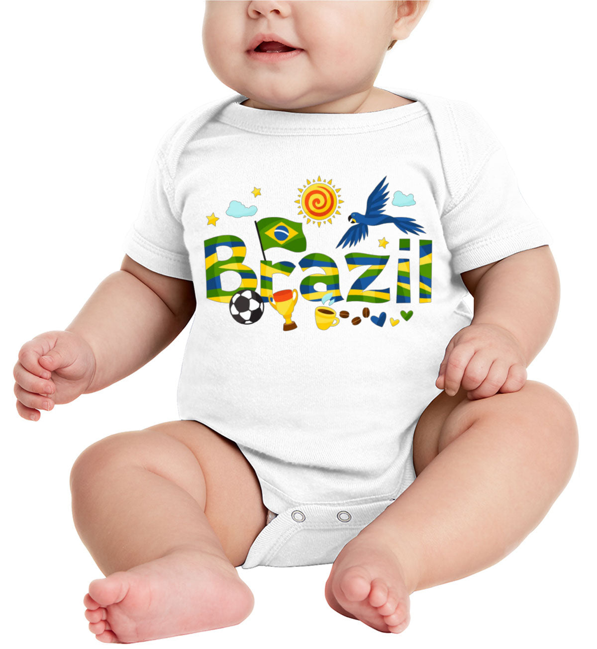 Brazil Objects Baby Onesie