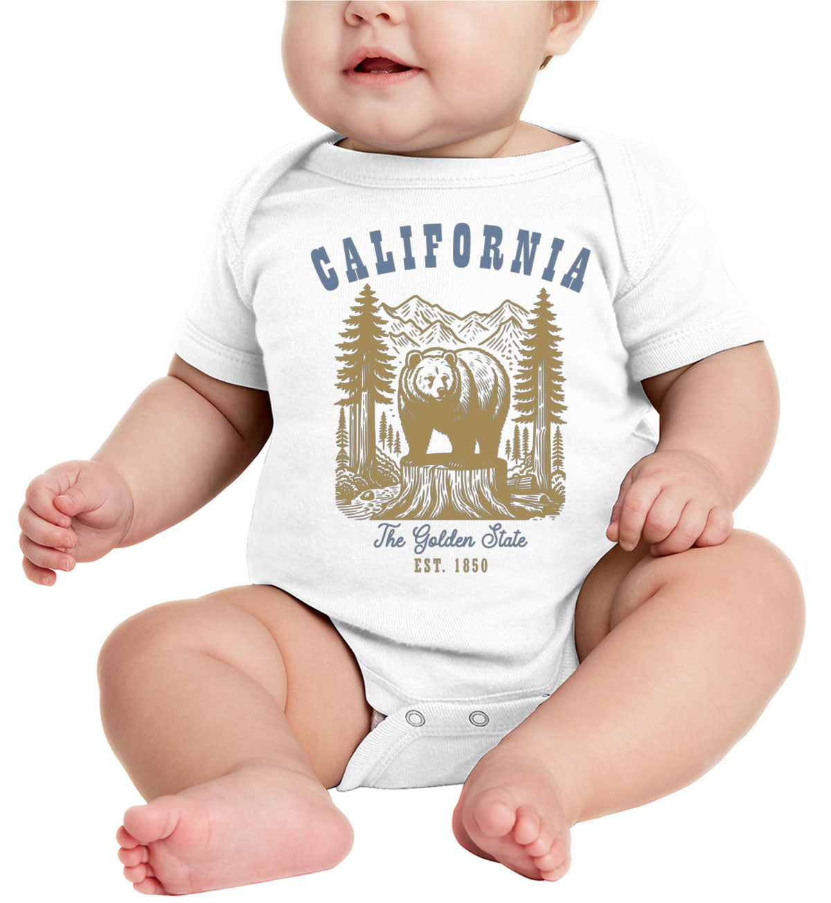 California State Vintage Baby Onesie