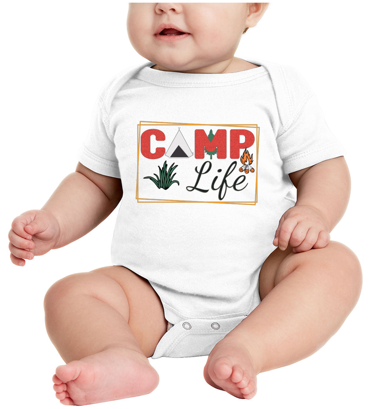 Camp Life Baby Onesie