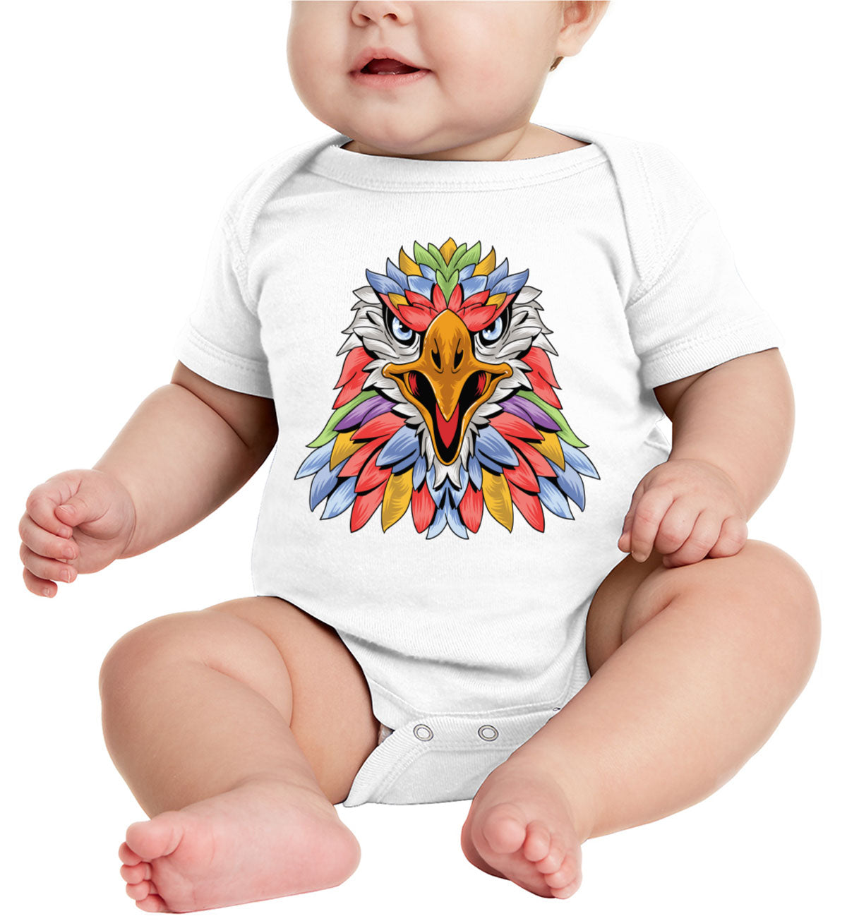 Colorful Eagle Baby Onesie