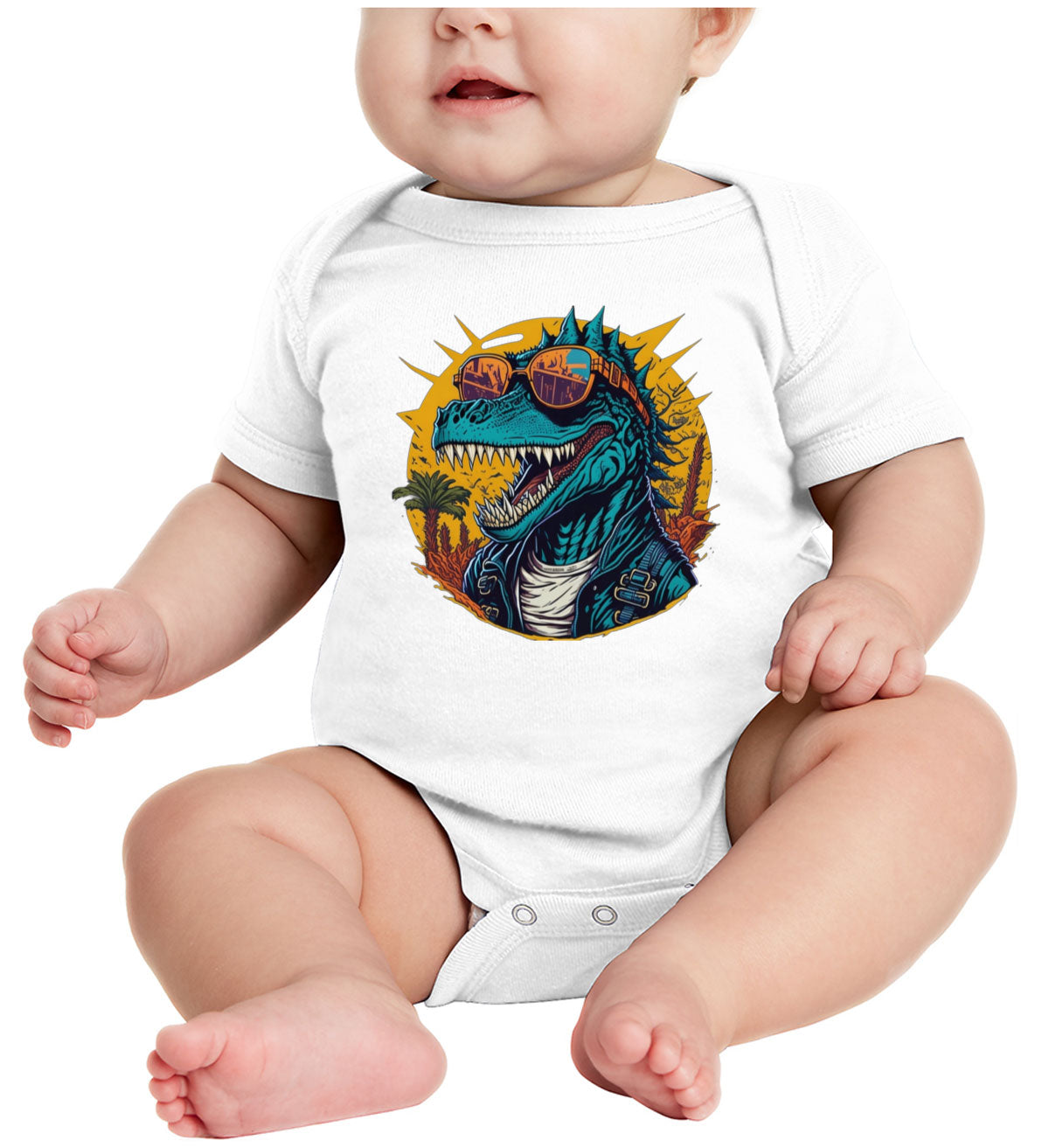 Cool Dinosaur Baby Onesie