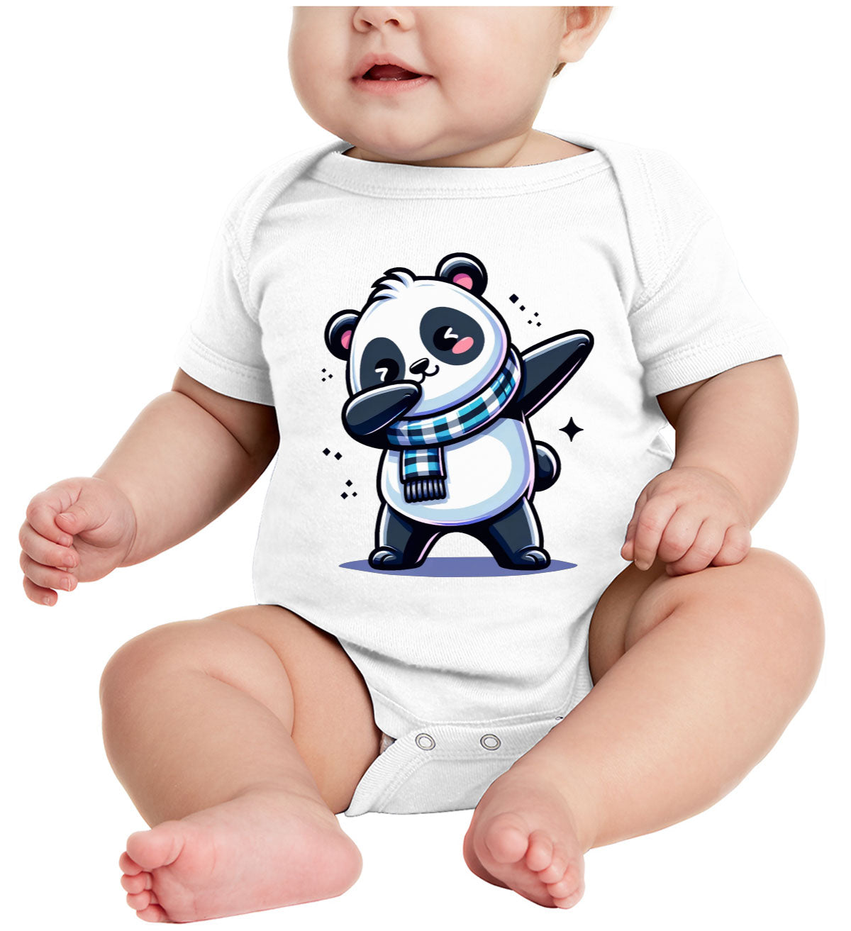 Dabbing Panda Baby Onesie