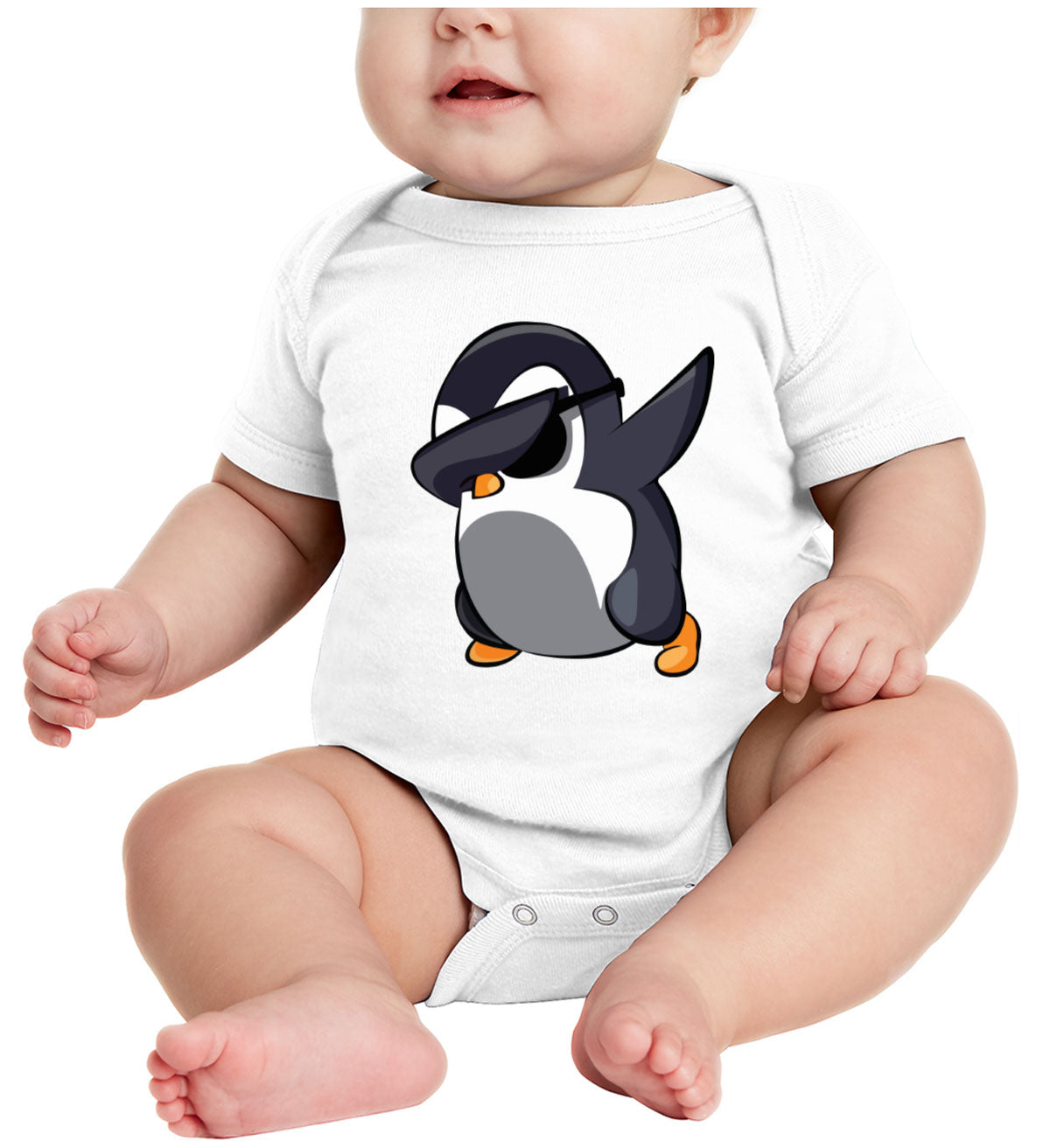 Dabbing Penguin Baby Onesie