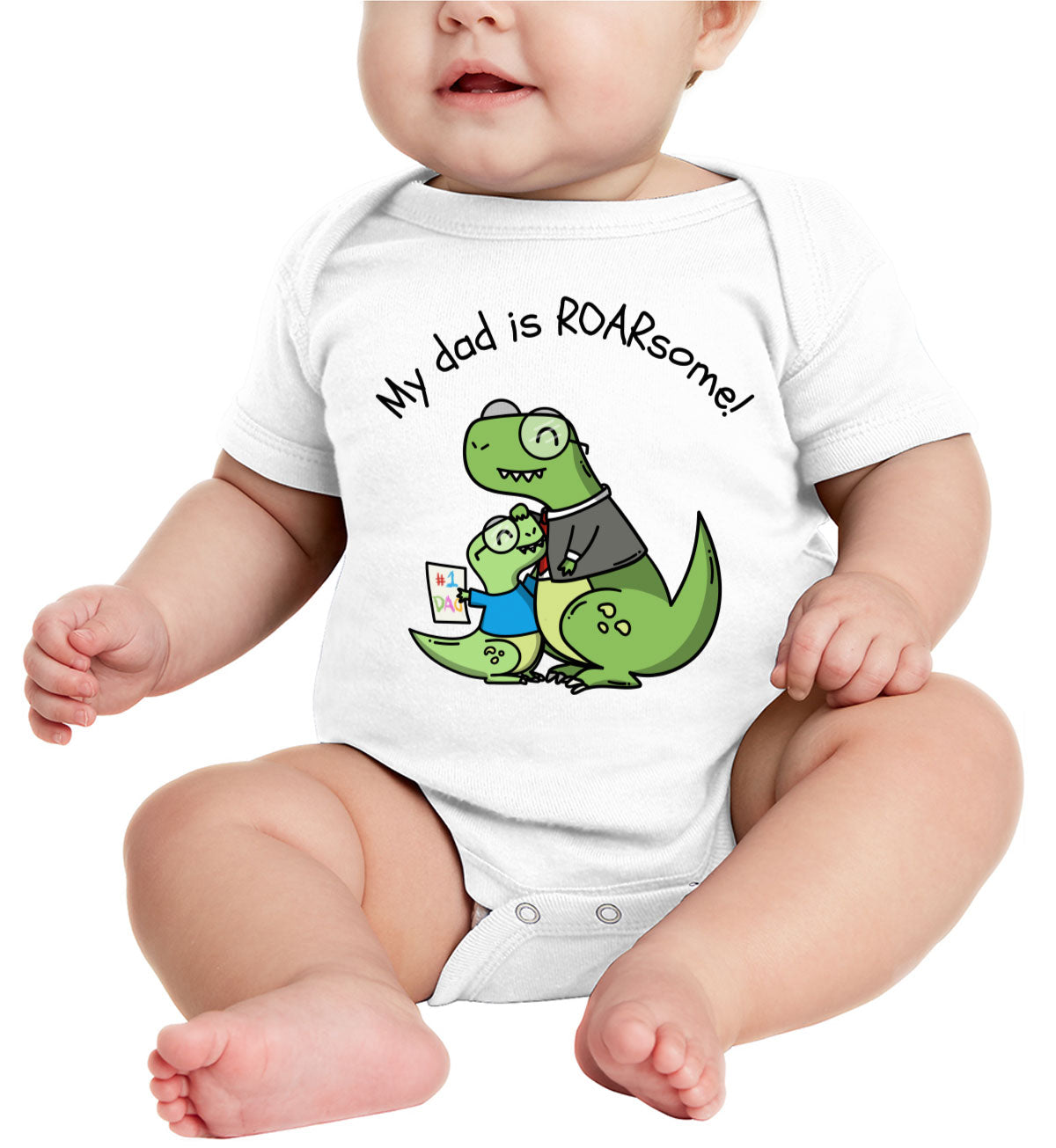 My Dad Is Roarsome Father's Day Baby Onesie