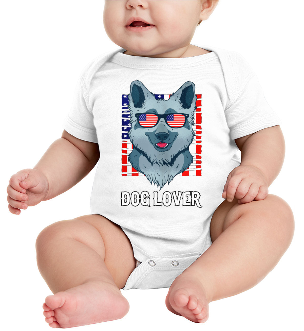 German Shepherd Dog Lover Baby Onesie