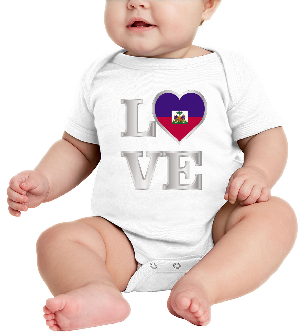 Haiti Love Baby Onesie