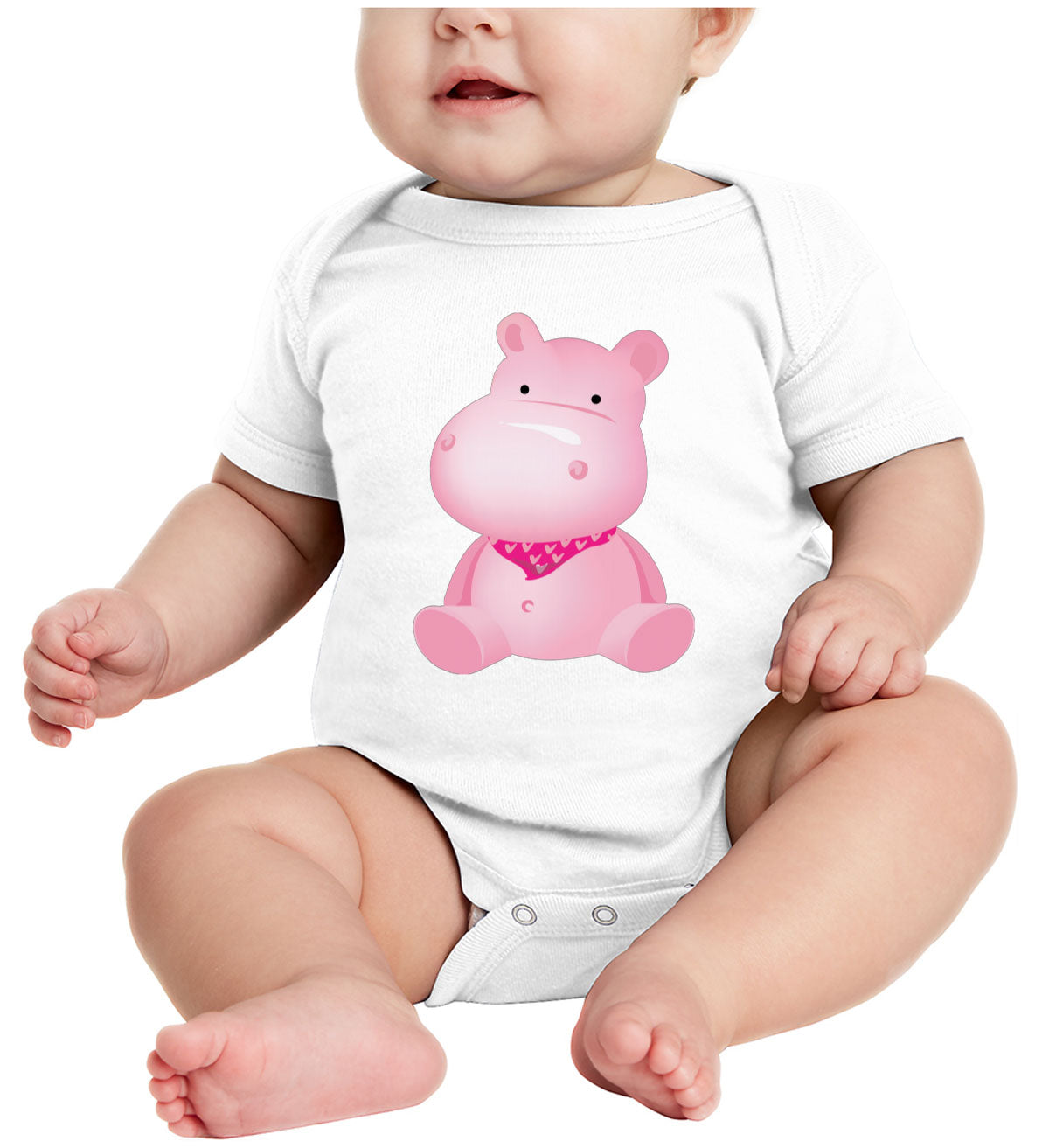 Cute Hippopotamus Baby Onesie