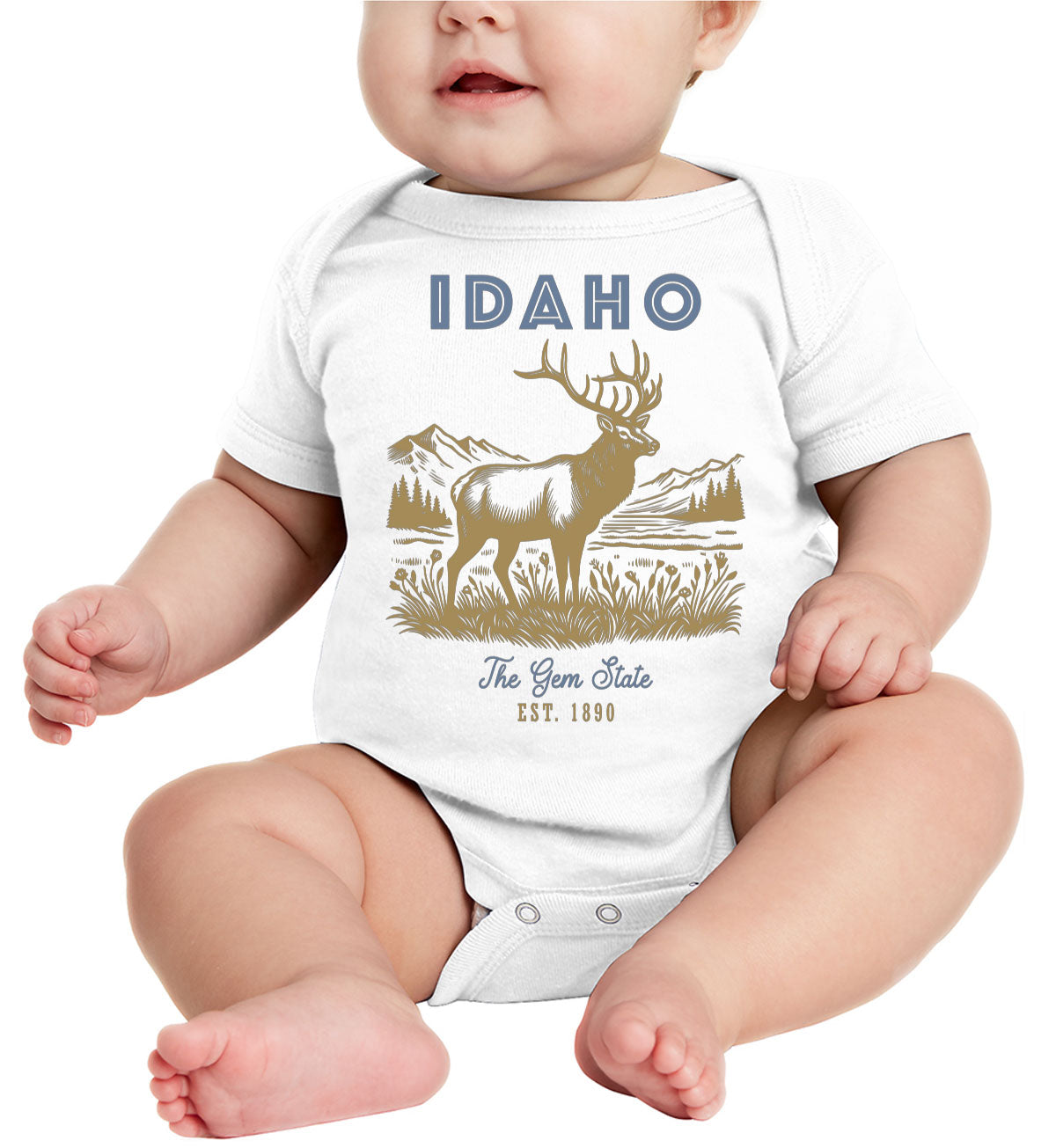 Idaho State Vintage Baby Onesie