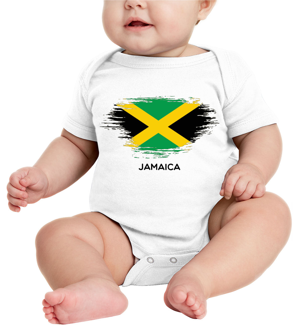 Jamaica Flag Baby Onesie