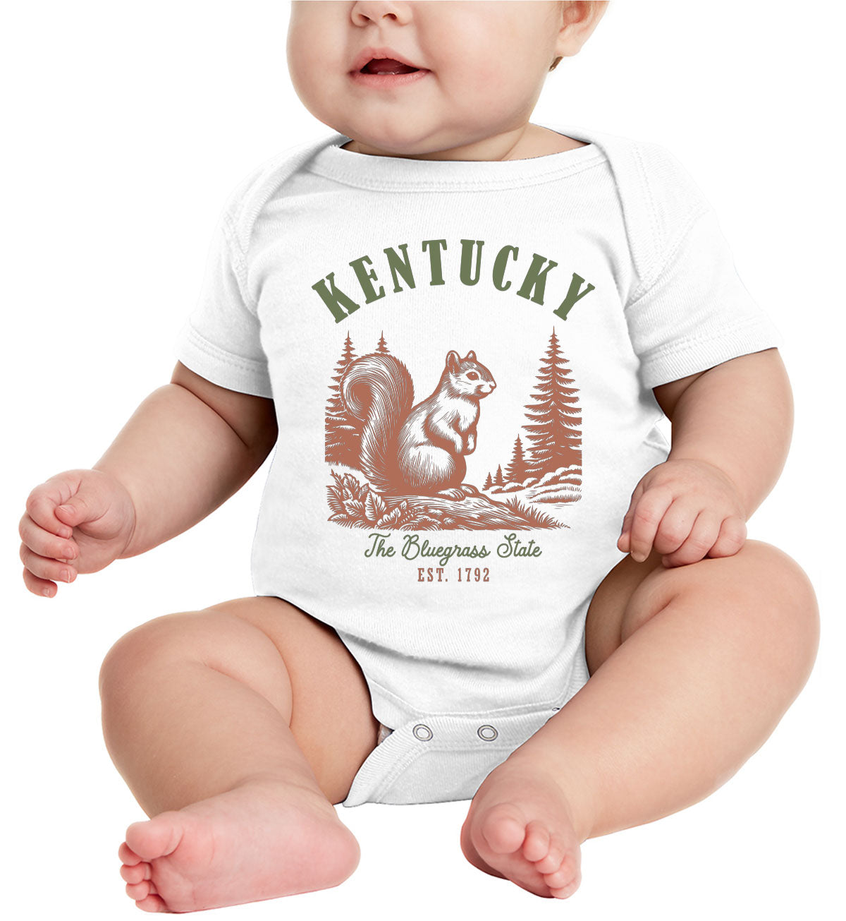 Kentucky State Vintage Baby Onesie