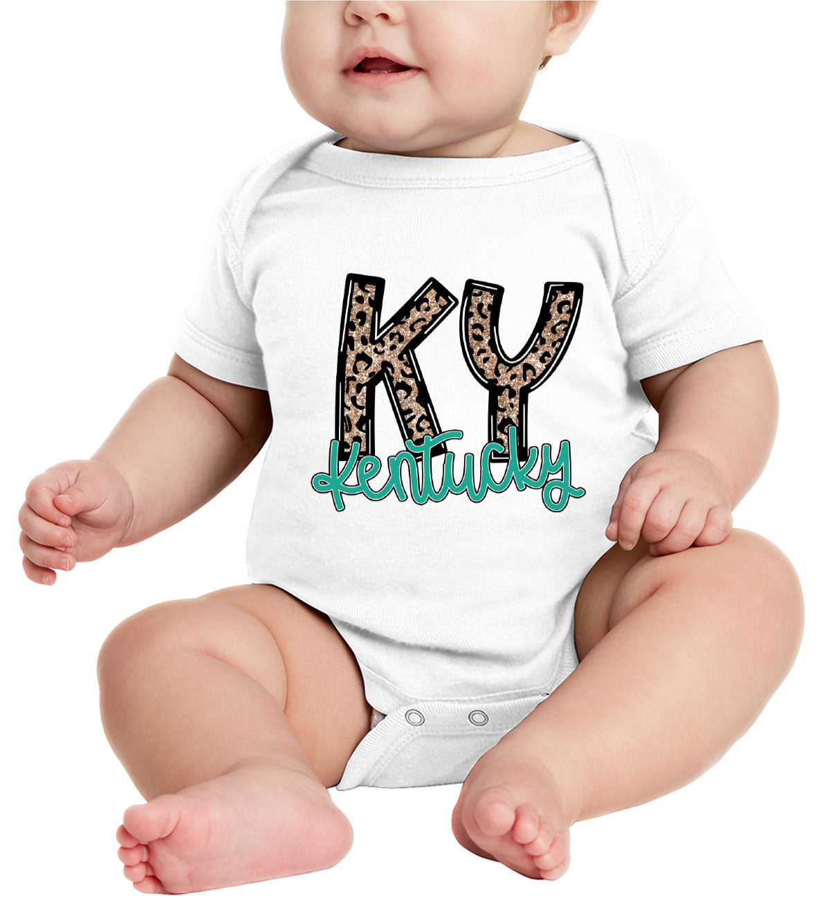 Kentucky State Abbreviation Baby Onesie