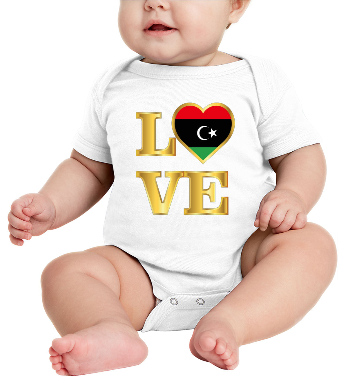 Libya Love Baby Onesie