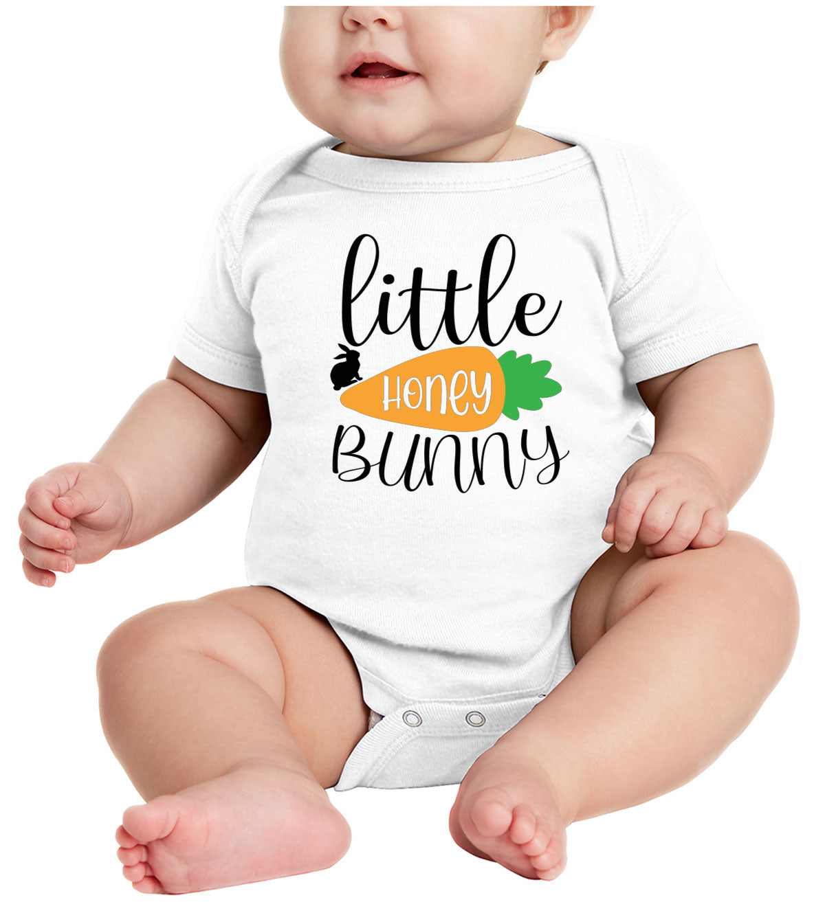 Little Honey Bunny Easter Baby Onesie