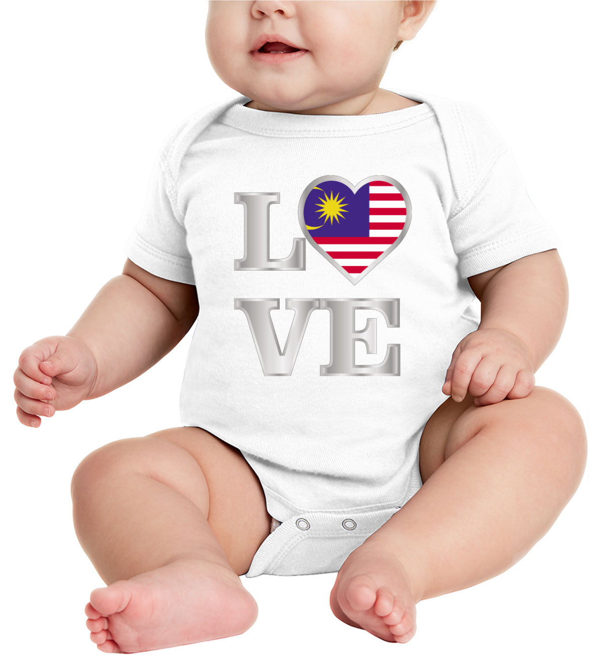 Malaysia Love Baby Onesie