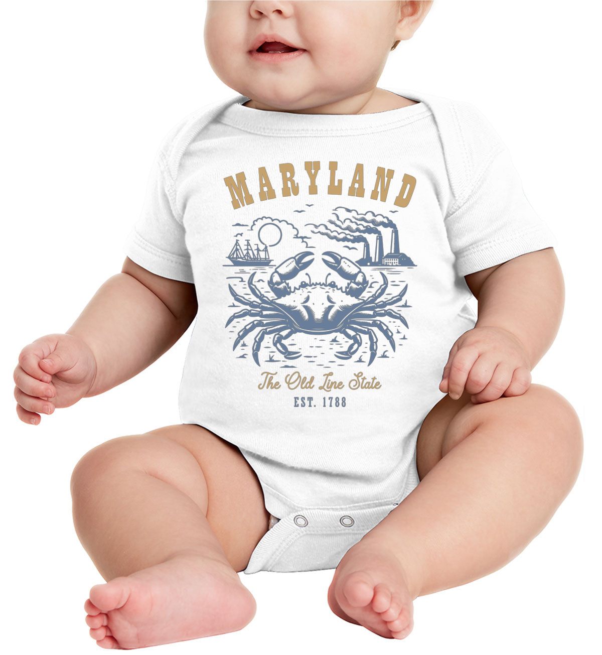Maryland State Vintage Baby Onesie