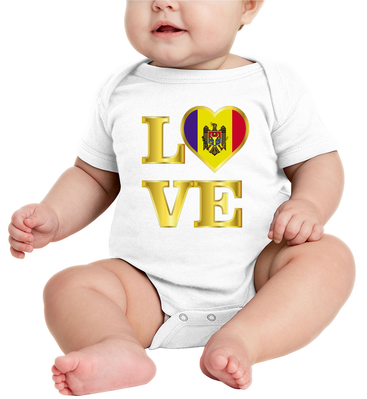 Moldova Love Baby Onesie
