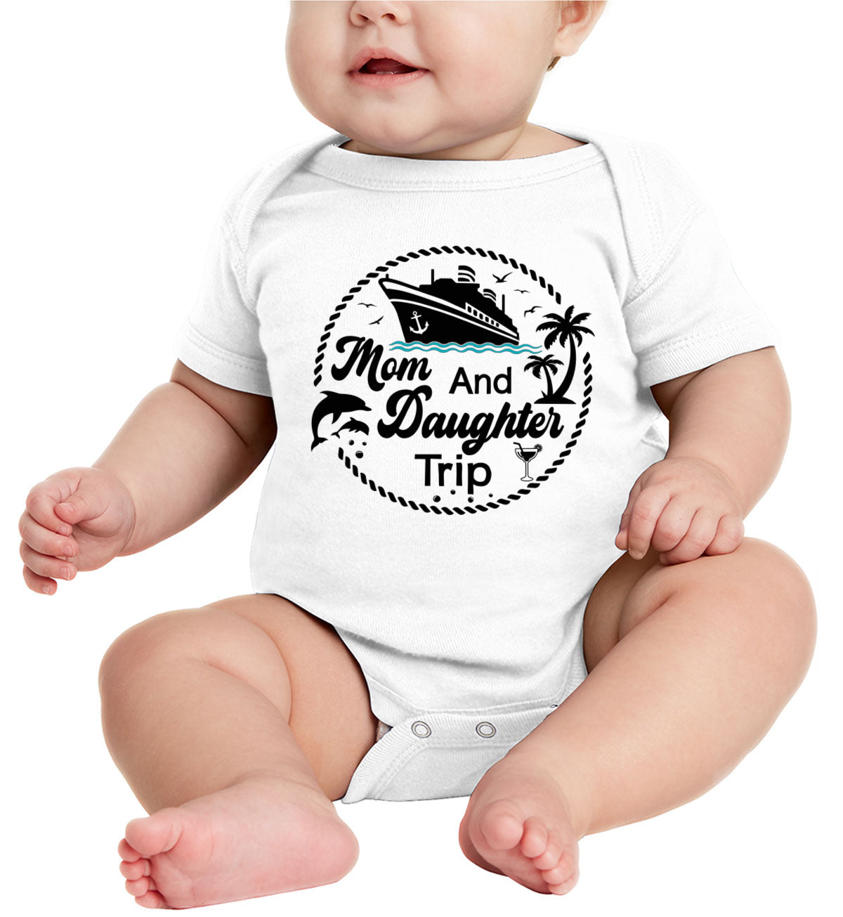 Mom And Daughter Trip Baby Onesie