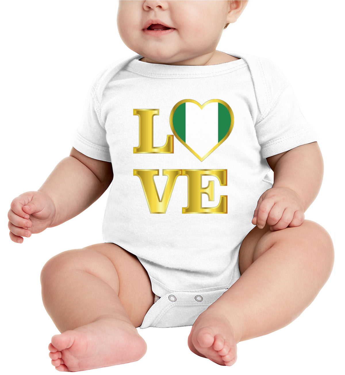 Nigeria Love Baby Onesie