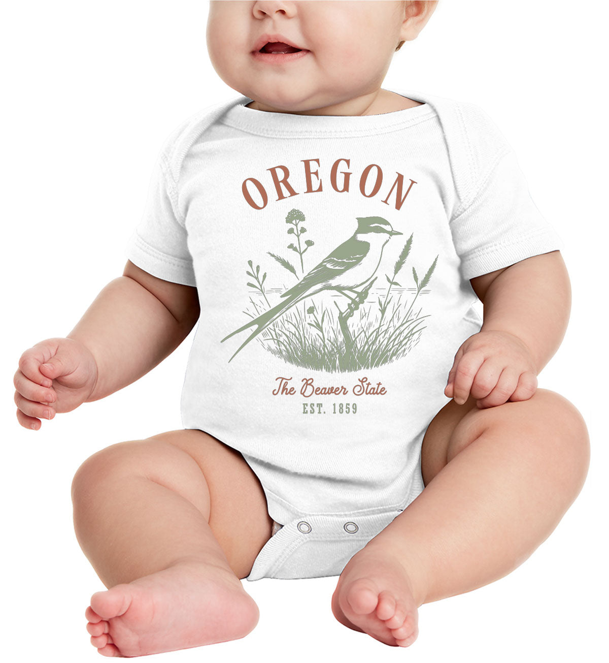 Oregon State Vintage Baby Onesie
