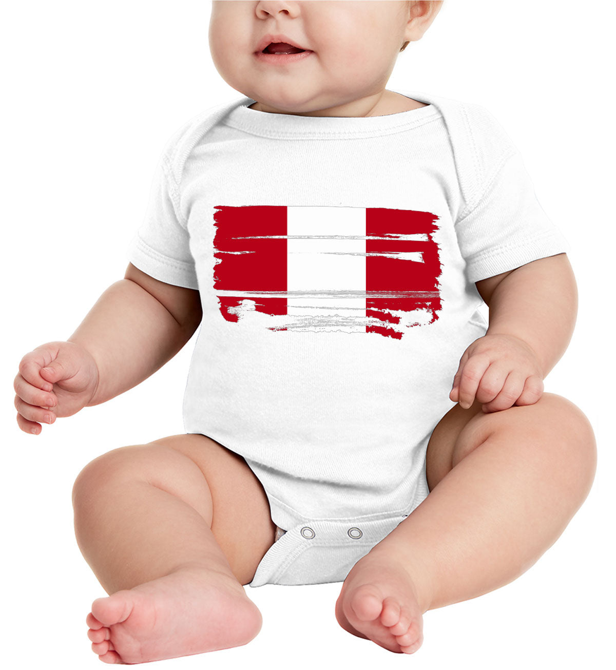 Peru Flag Baby Onesie
