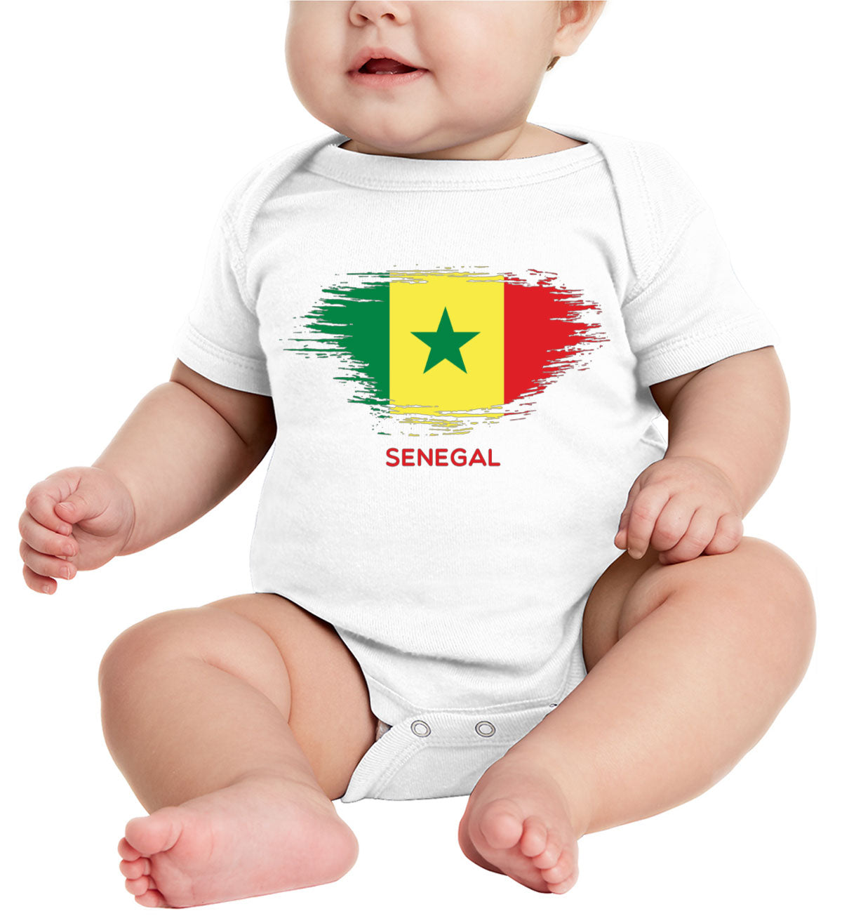 Senegal Flag Baby Onesie
