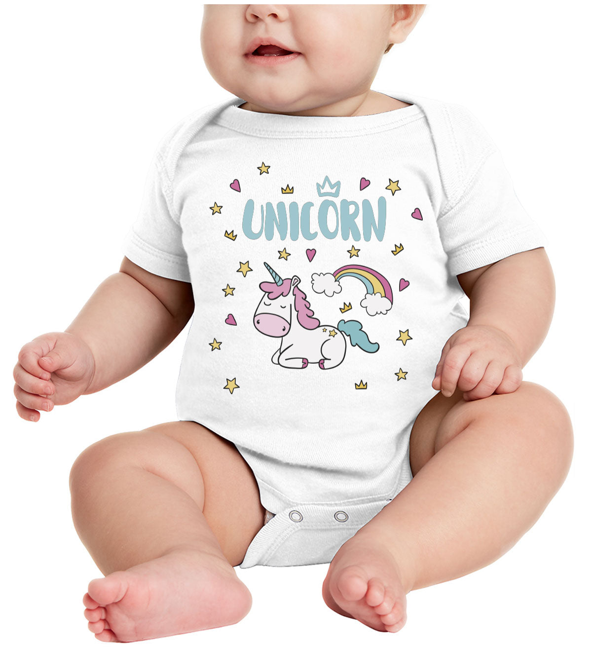 Sleeping Unicorn Baby Onesie