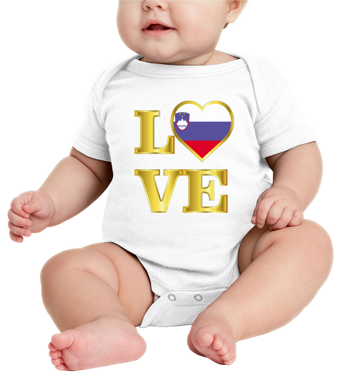 Slovenia Love Baby Onesie