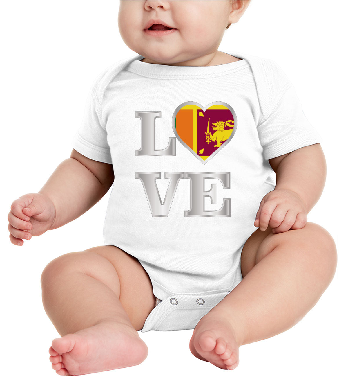 Sri Lanka Love Baby Onesie