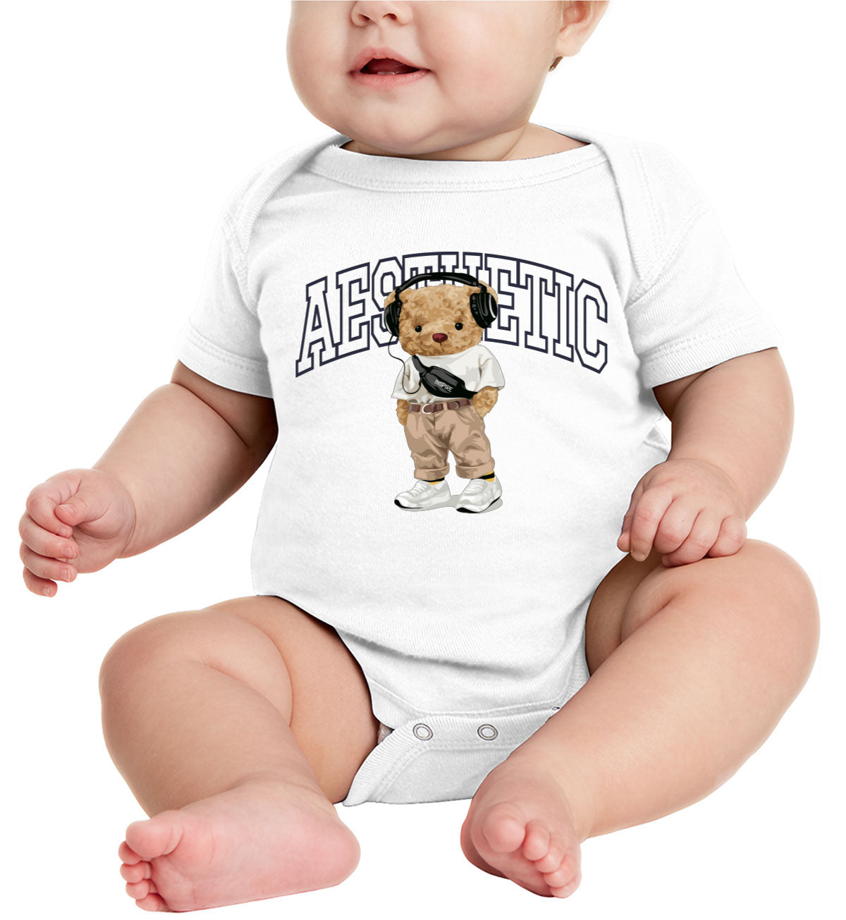 Teddy Bear Aesthetic Baby Onesie