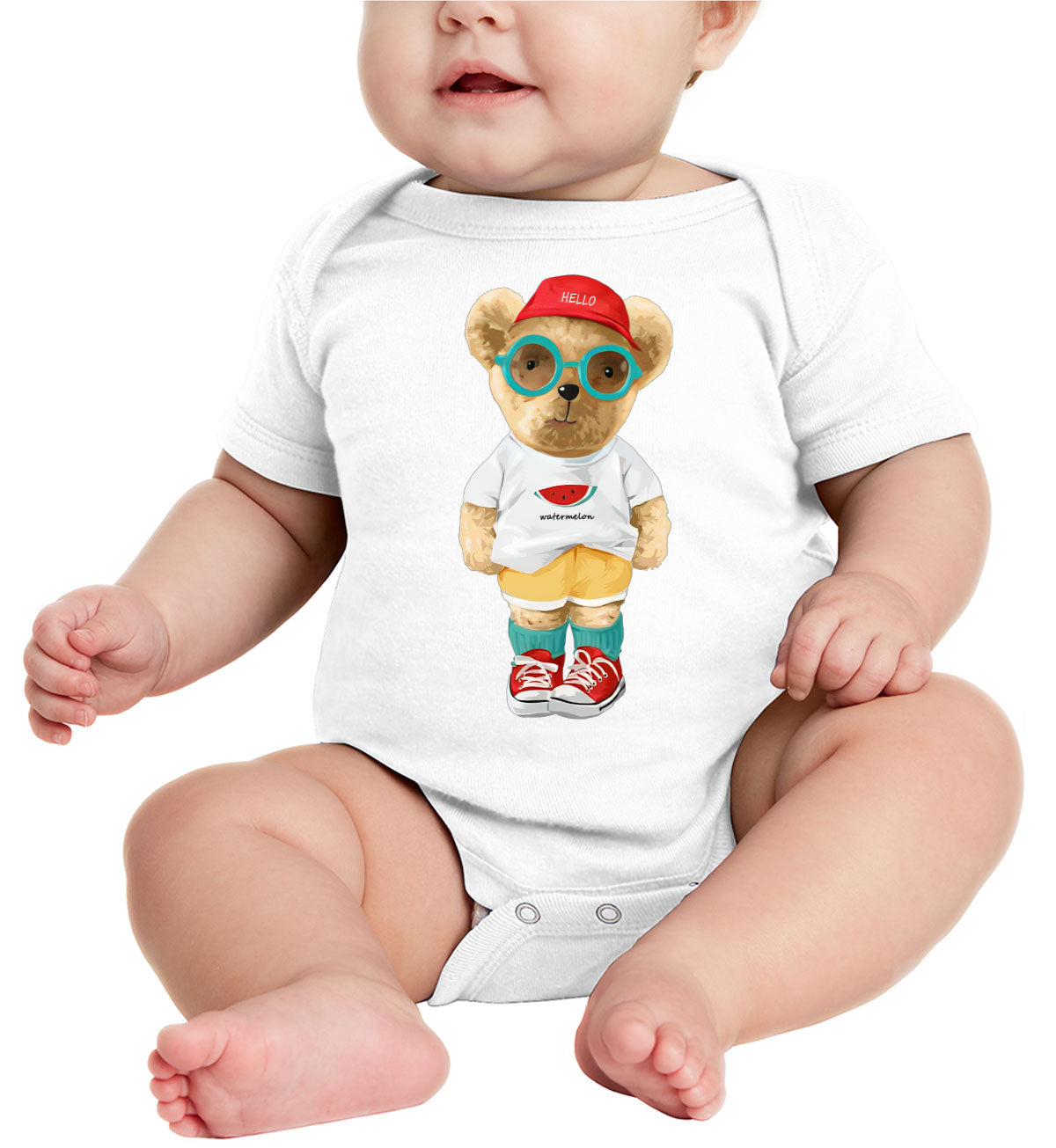 Cute Teddy Bear Baby Onesie