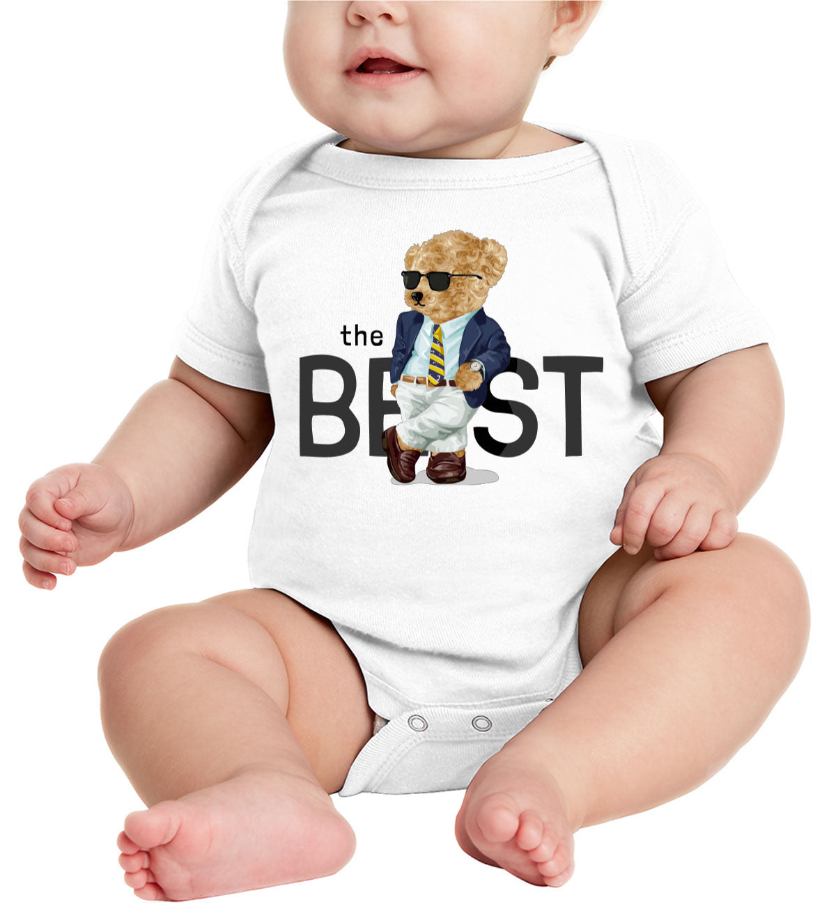 Teddy Bear The Best Baby Onesie