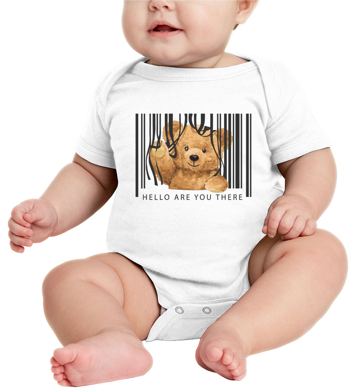 Teddy Bear Hello Baby Onesie