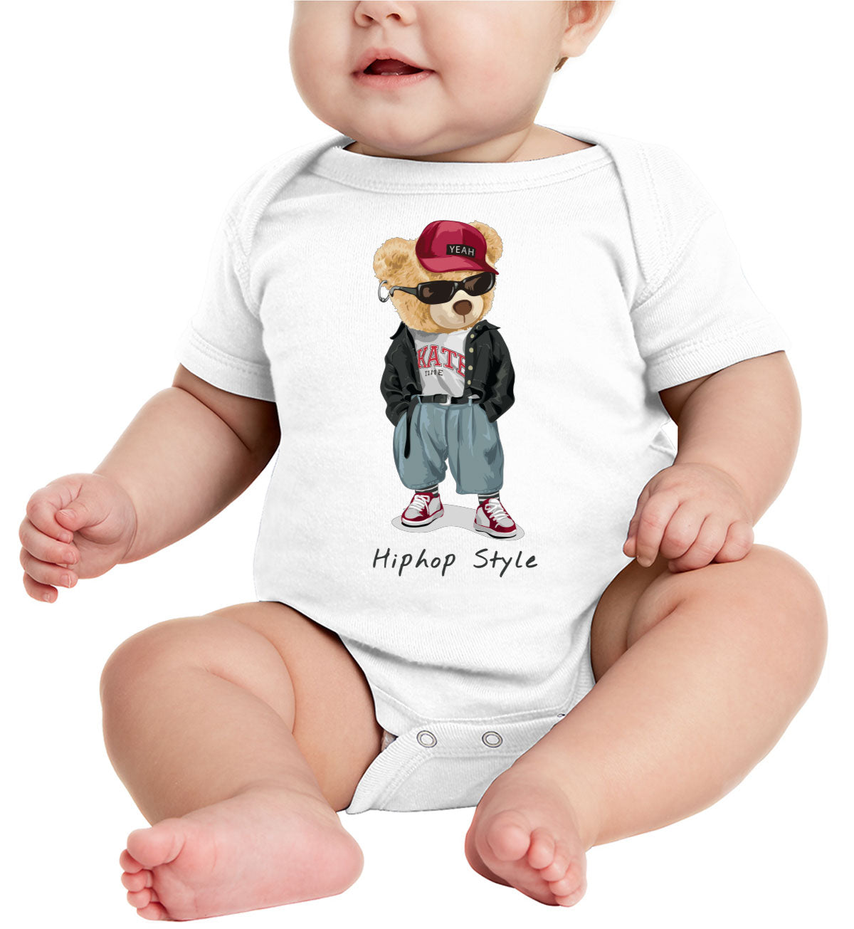 Teddy Bear Hiphop Style Baby Onesie