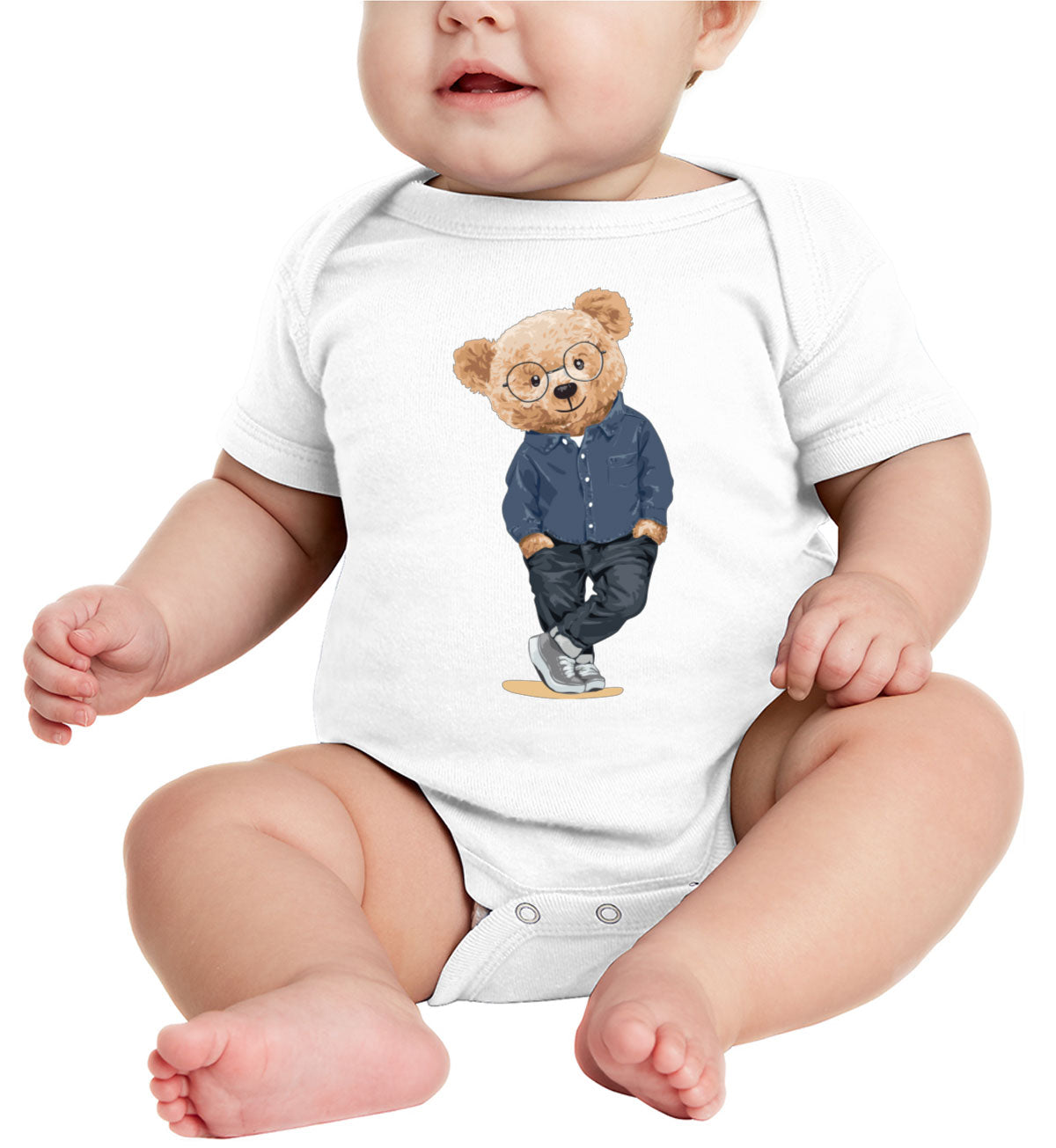 Teddy Bear Nice Guy Baby Onesie