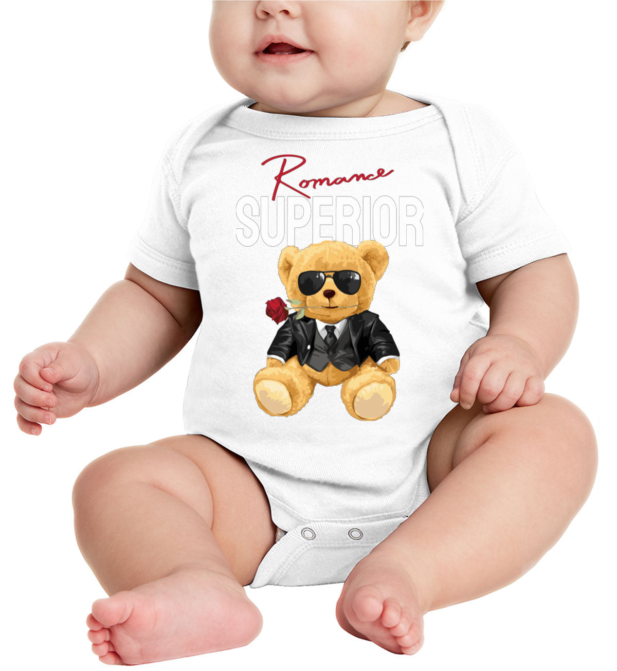 Teddy Bear Romance Baby Onesie