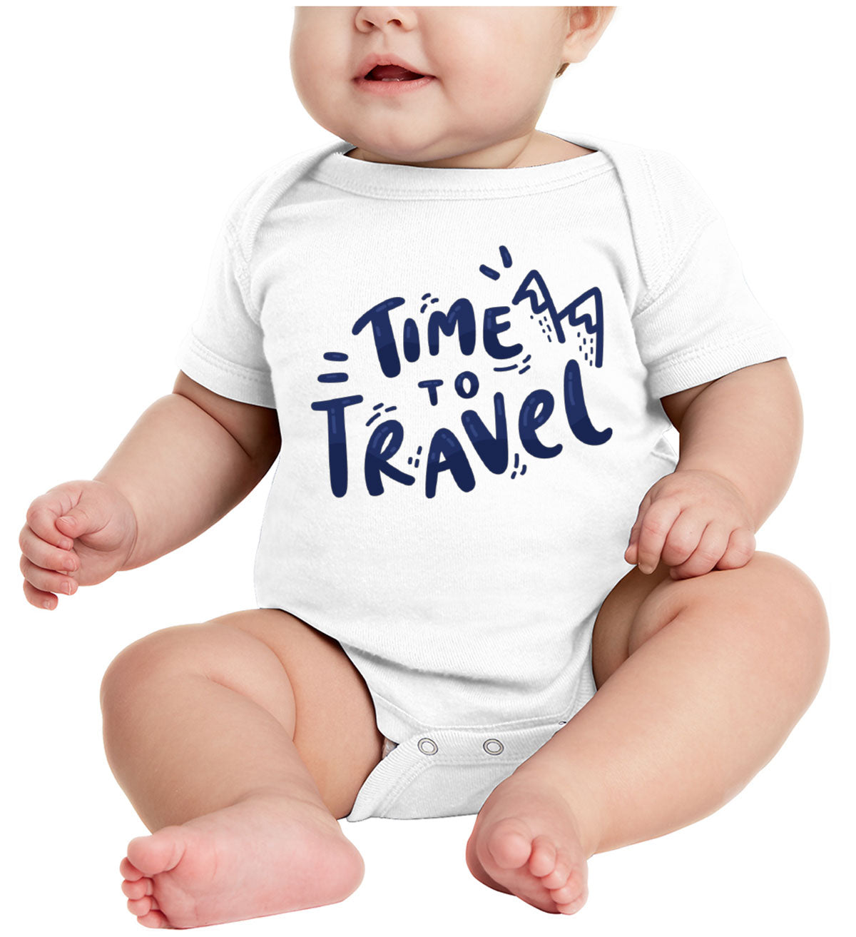 Time To Travel Baby Onesie