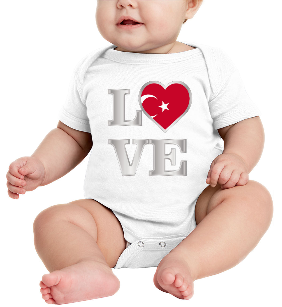 Turkiye Love Baby Onesie