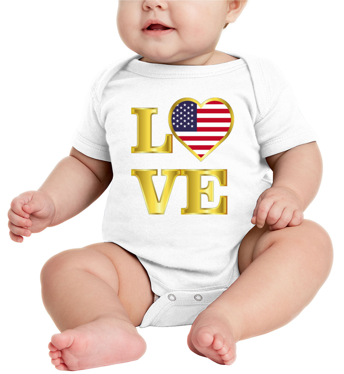 USA Love Baby Onesie