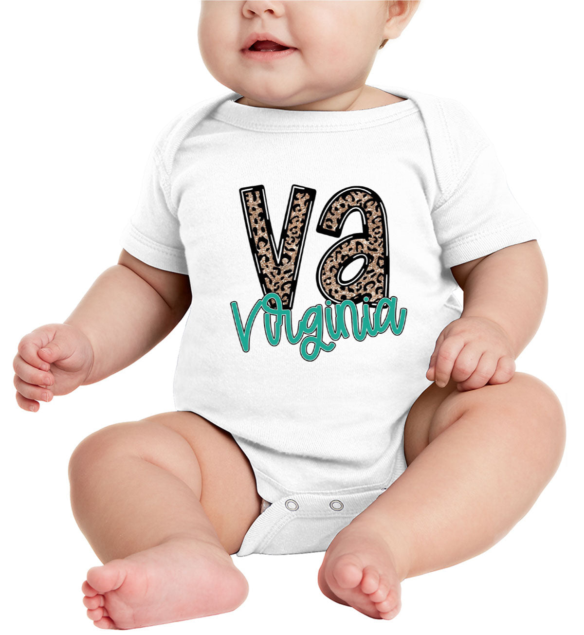 Virginia State Abbreviation Baby Onesie