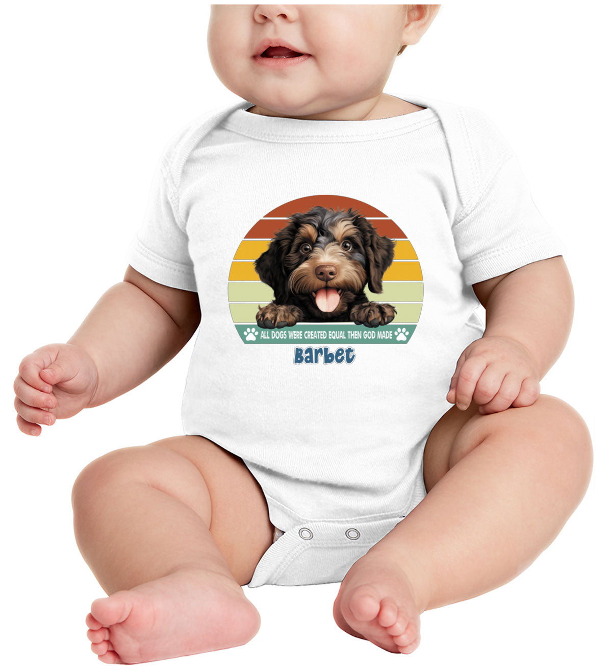 All Dogs Were Created Equal Barbet Baby Onesie