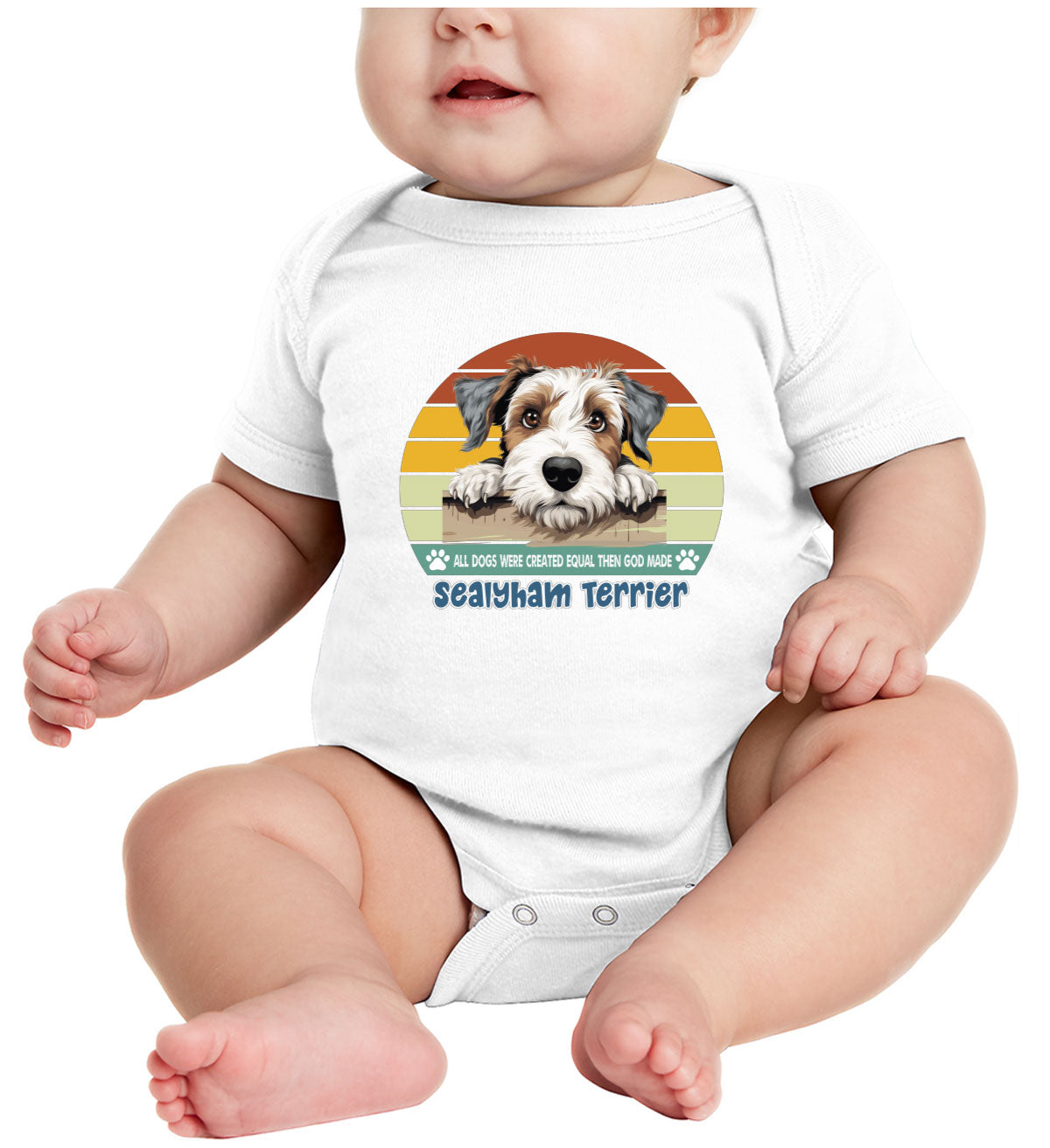 All Dogs Were Created Equal Sealyham Terrier Baby Onesie