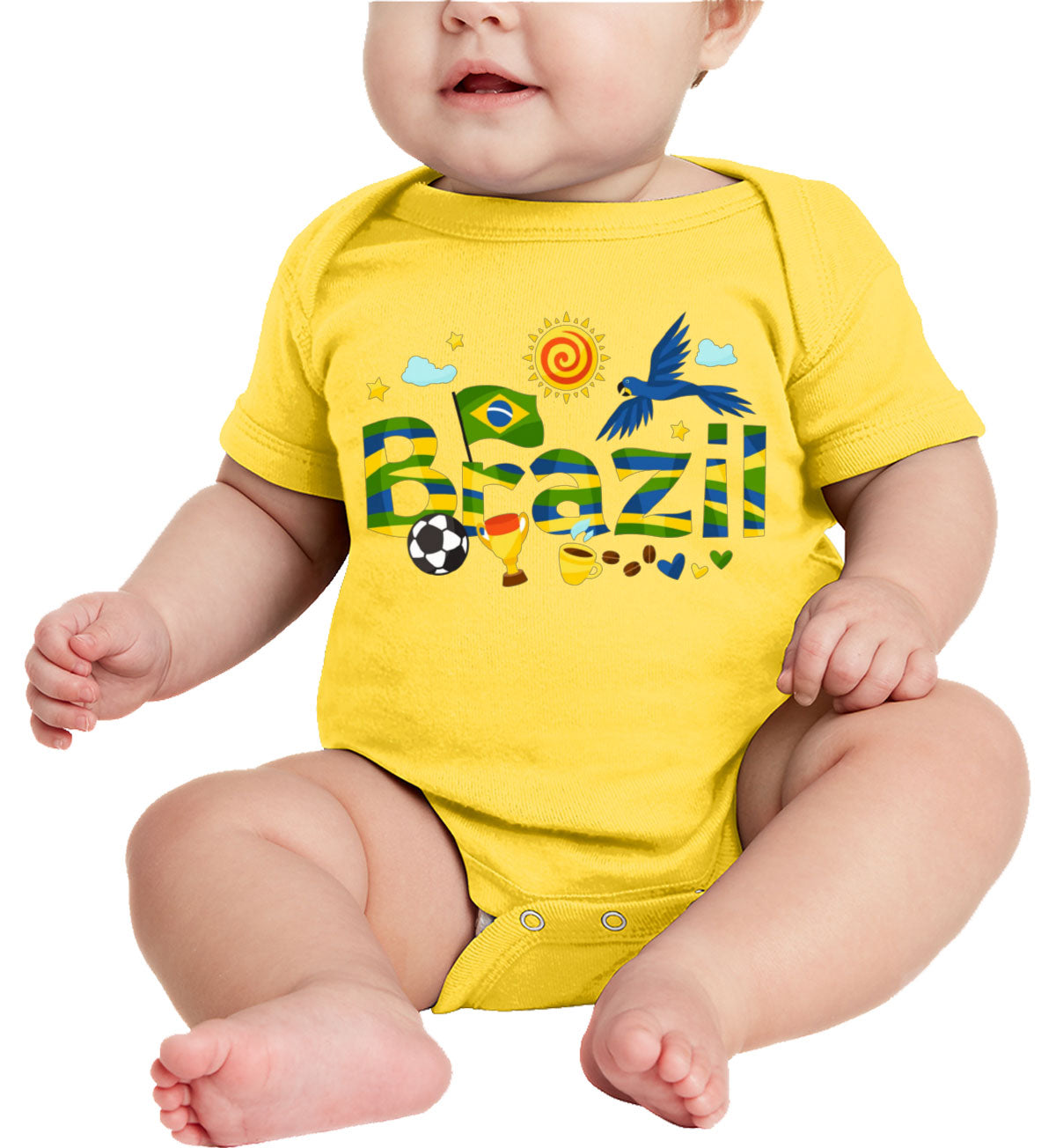 Brazil Objects Baby Onesie
