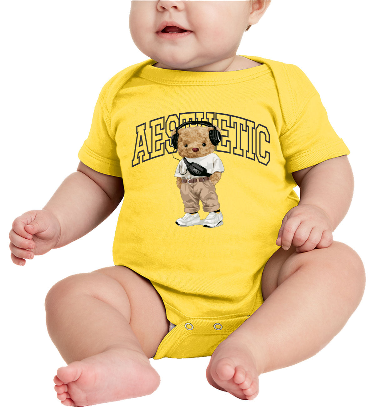 Teddy Bear Aesthetic Baby Onesie